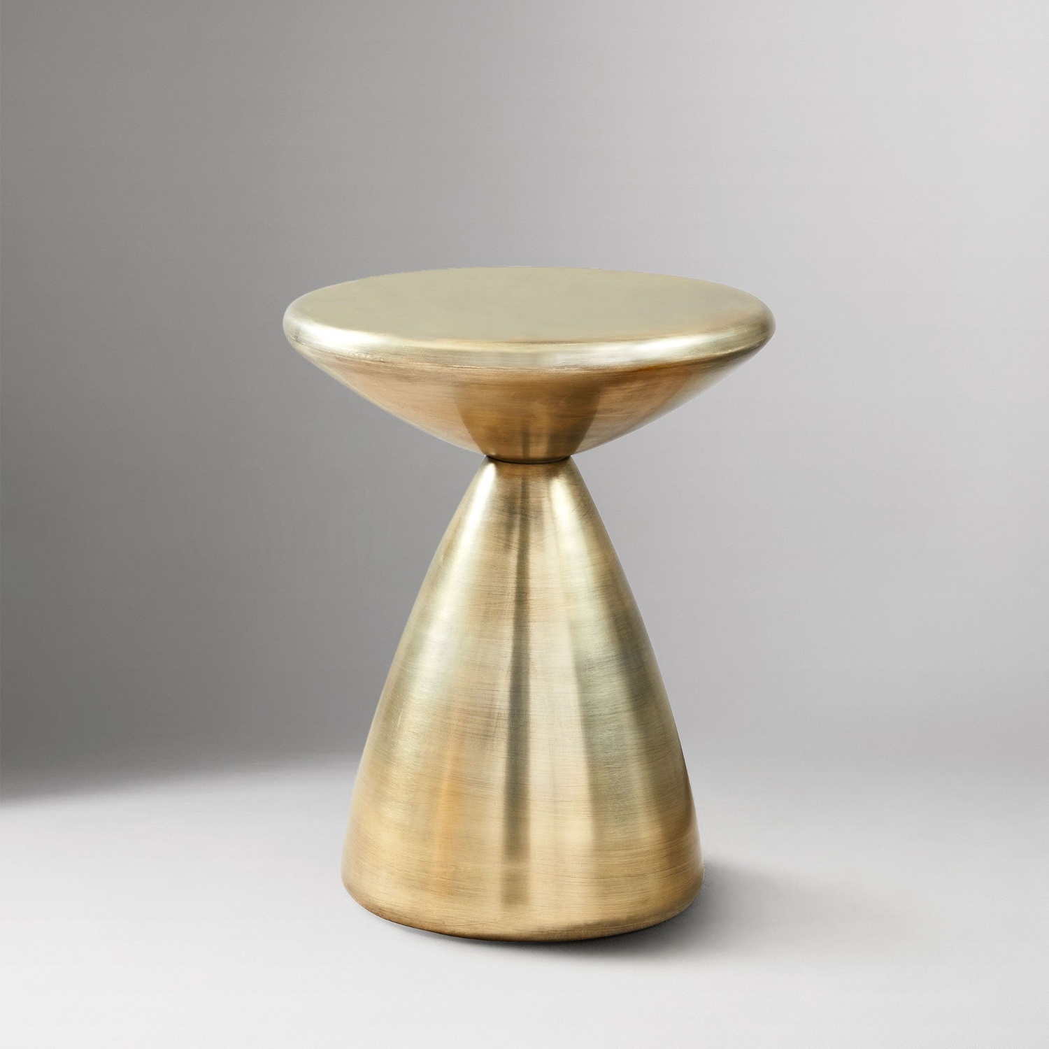 West Elm Antique Brass Cosmo Side Table - image-7