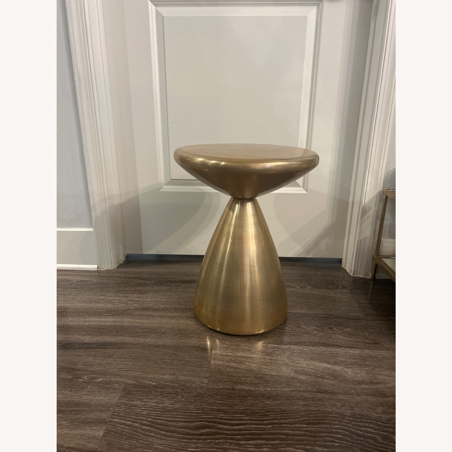 West Elm Antique Brass Cosmo Side Table - image-2