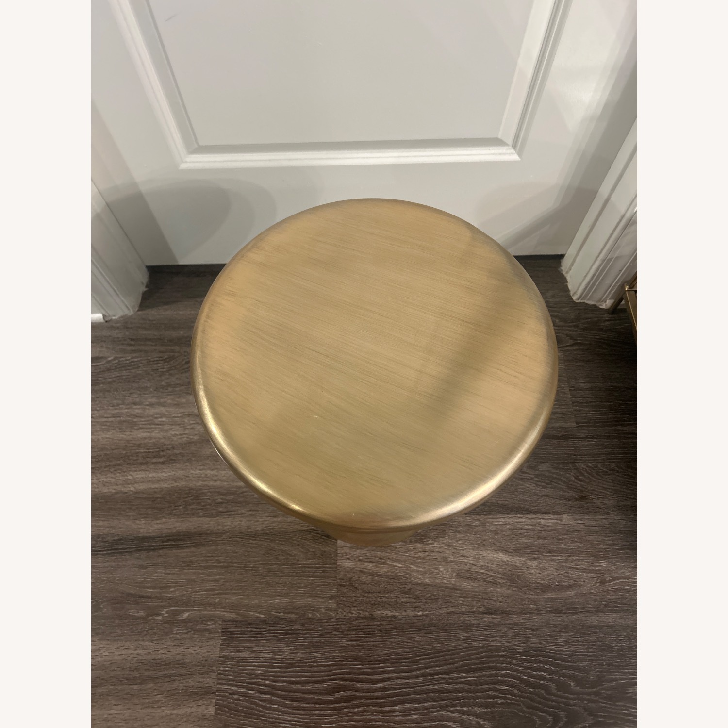 West Elm Antique Brass Cosmo Side Table - image-5