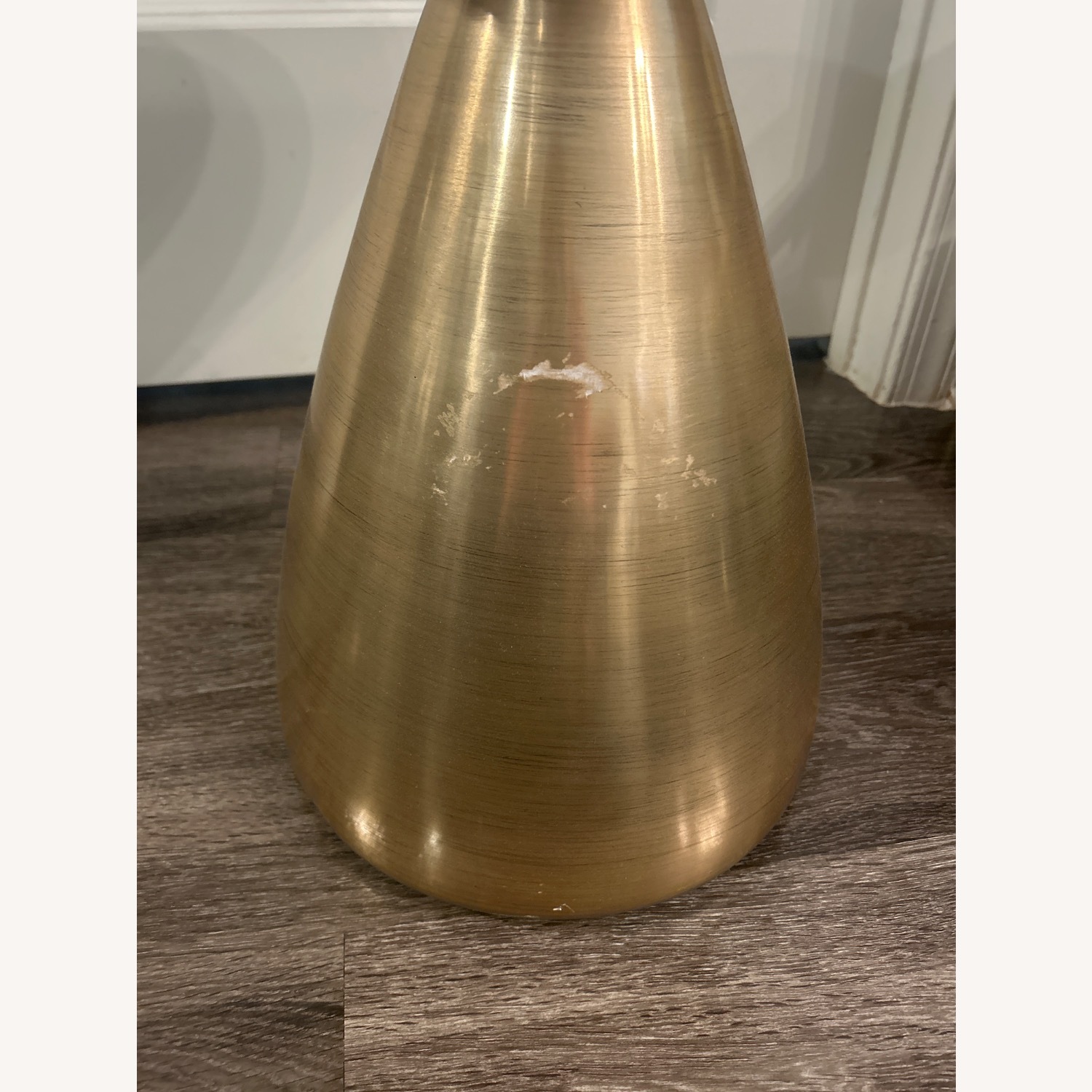 West Elm Antique Brass Cosmo Side Table - image-4