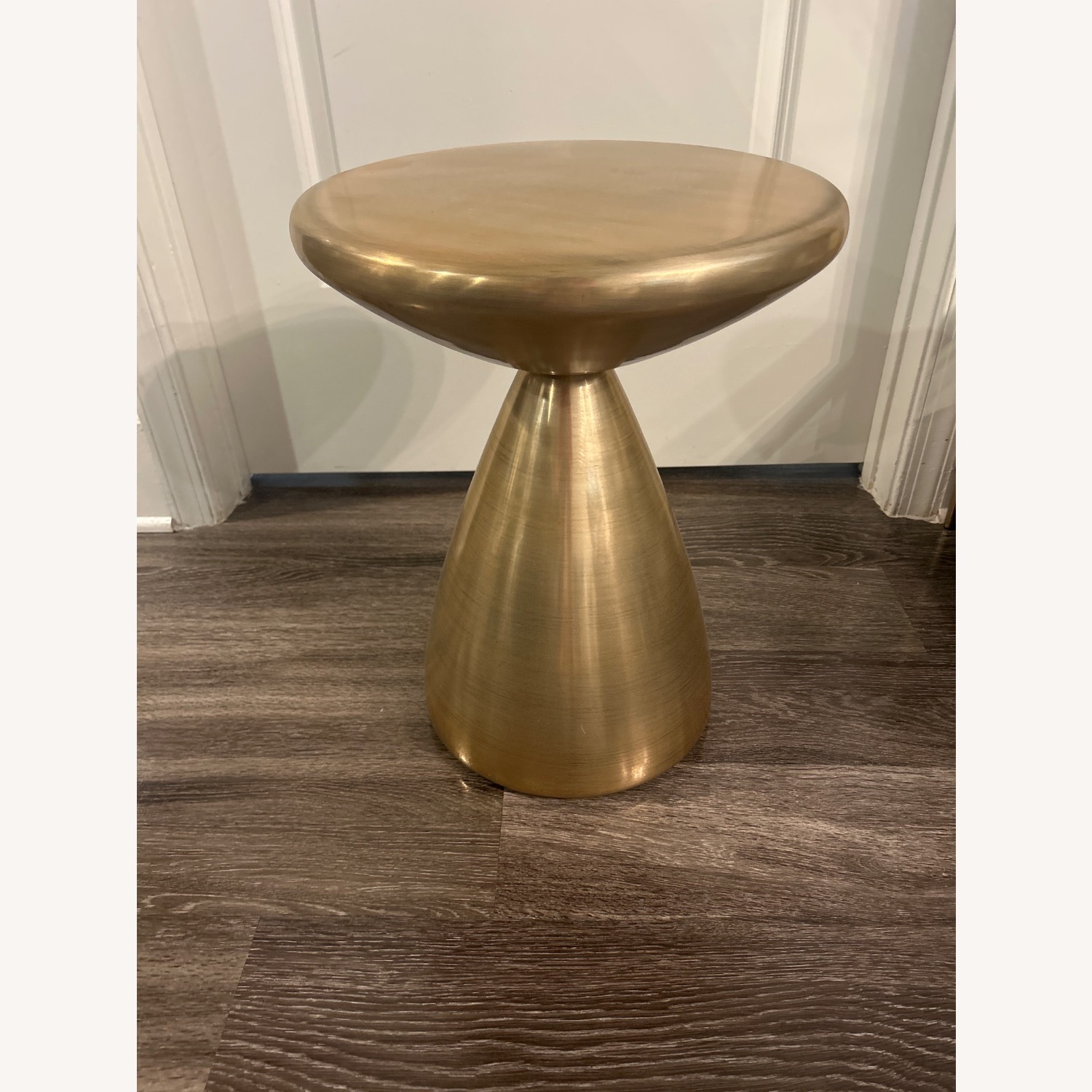 West Elm Antique Brass Cosmo Side Table - image-6