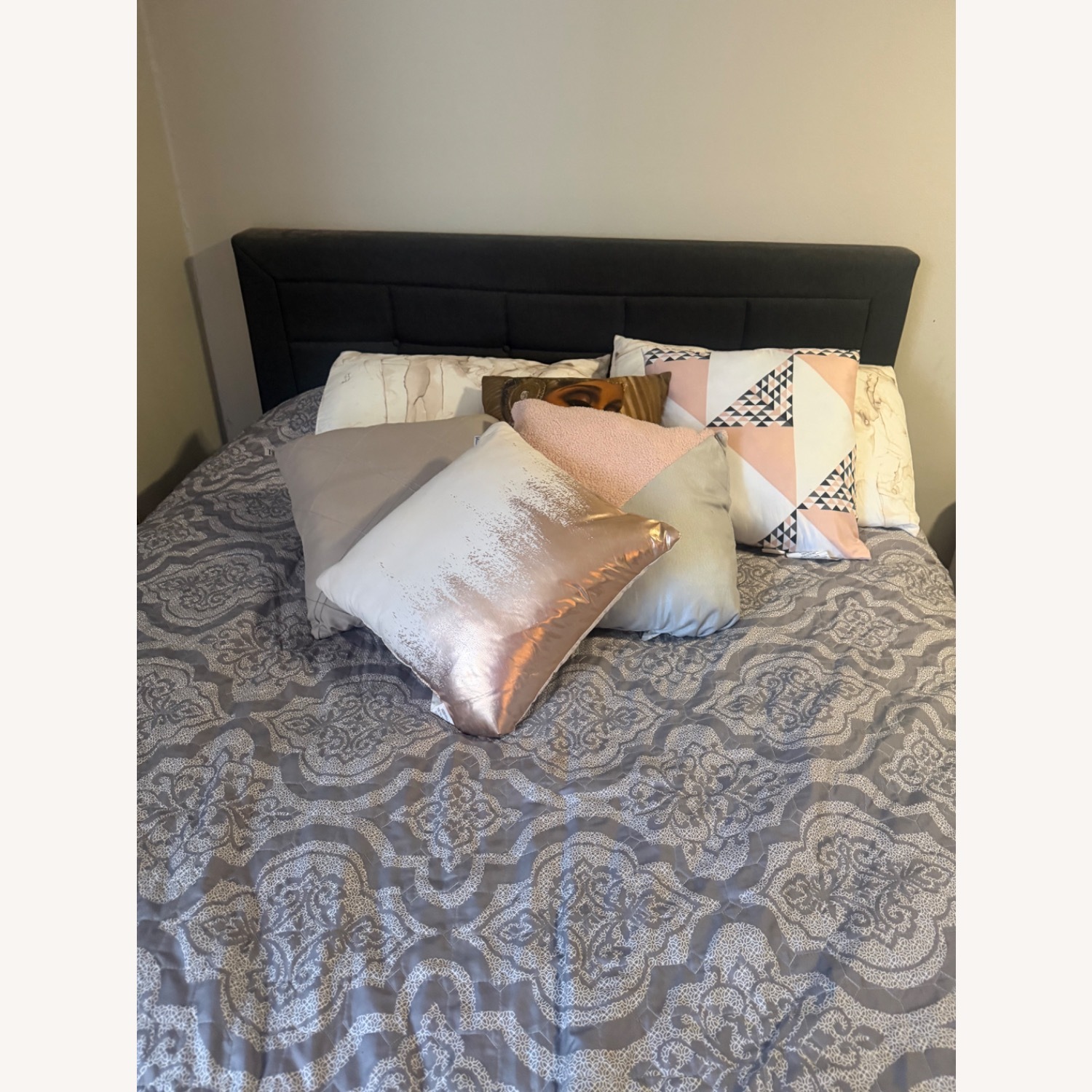 Dark Gray Bed - image-1