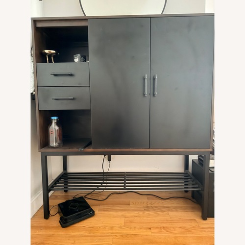 Used Crate & Barrel Tatum Entryway Shoe Storage Cabinet for sale on AptDeco