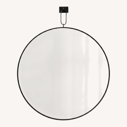 Used Crate & Barrel Odin Iron Large Pendant Mirror for sale on AptDeco