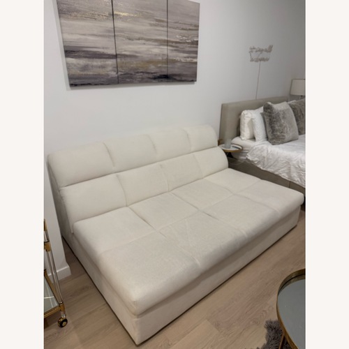 Used CB2 Jennifer Fisher White Sofa for sale on AptDeco