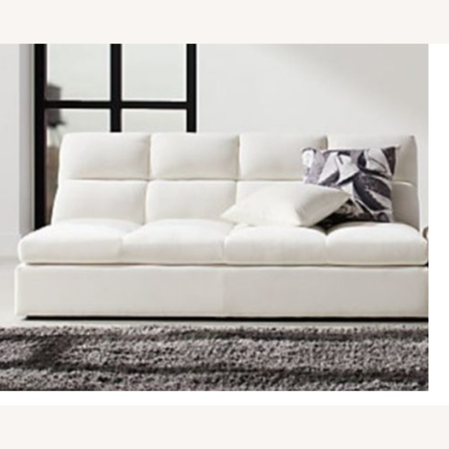 CB2 Jennifer Fisher White Sofa - image-5