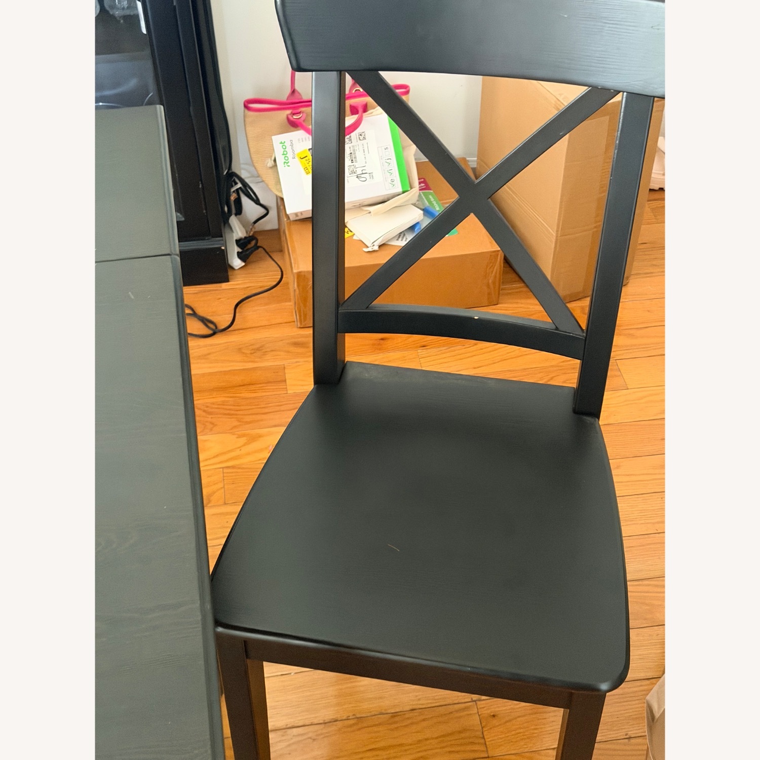 IKEA ROSENTORP Black Chair - image-2