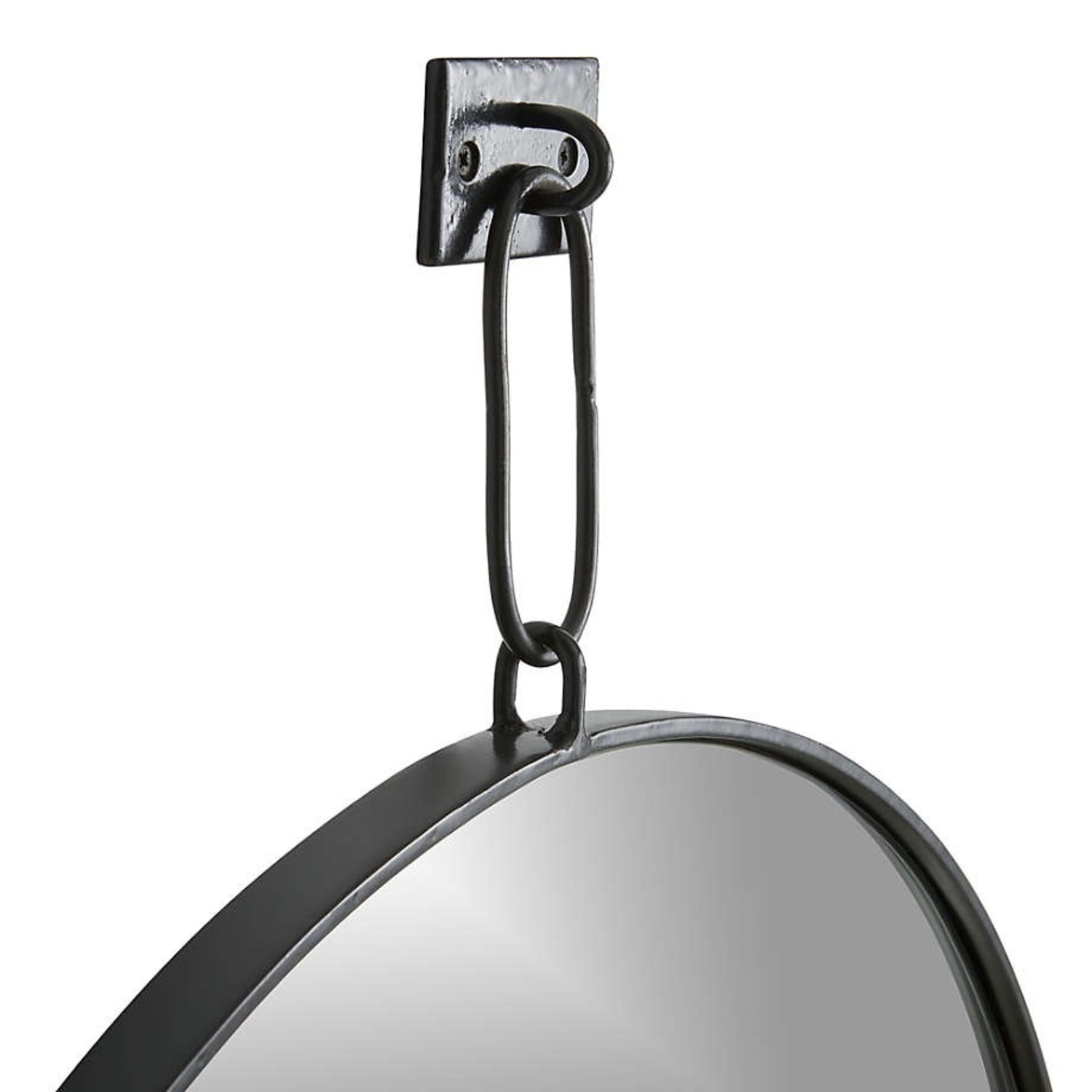 Crate & Barrel Odin Iron Pendant Mirror - image-3