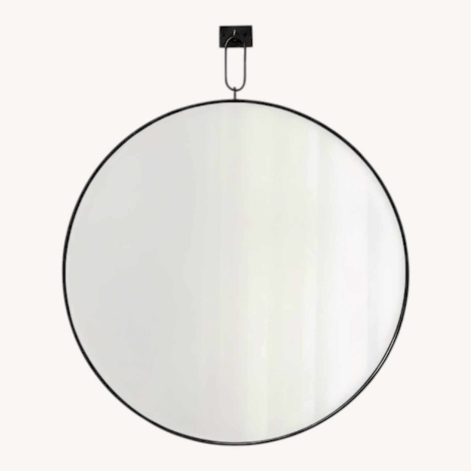 Crate & Barrel Odin Iron Pendant Mirror - image-0