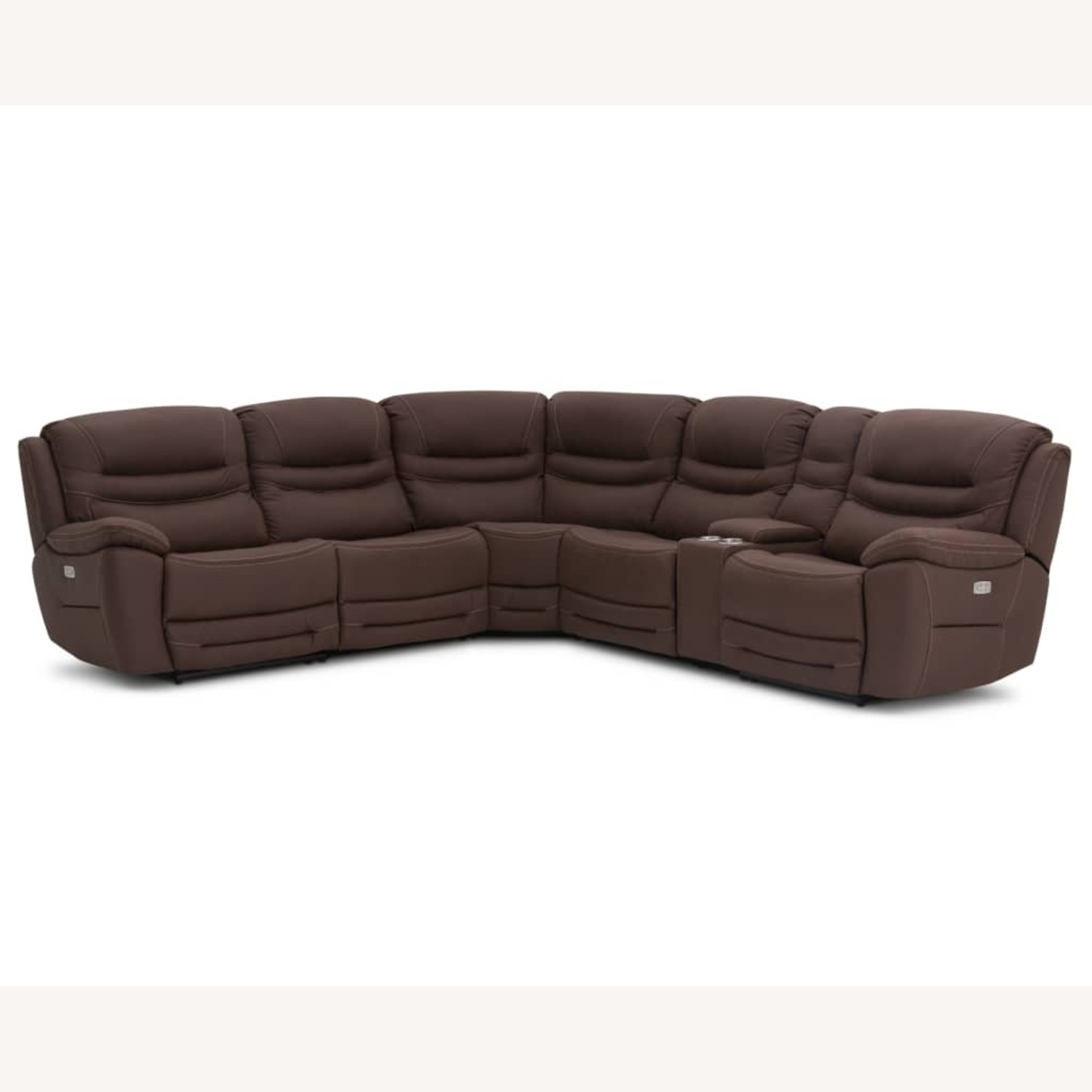 Furniture Row Dark Gray 3+ Piece Sectional - image-6