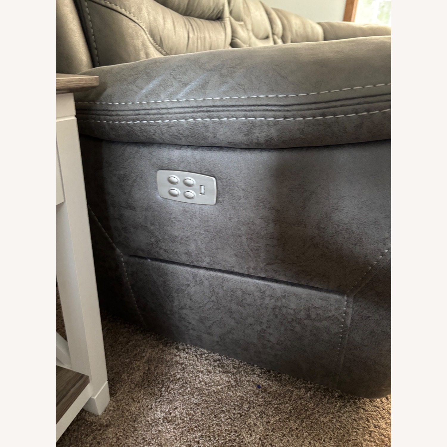Furniture Row Dark Gray 3+ Piece Sectional - image-2