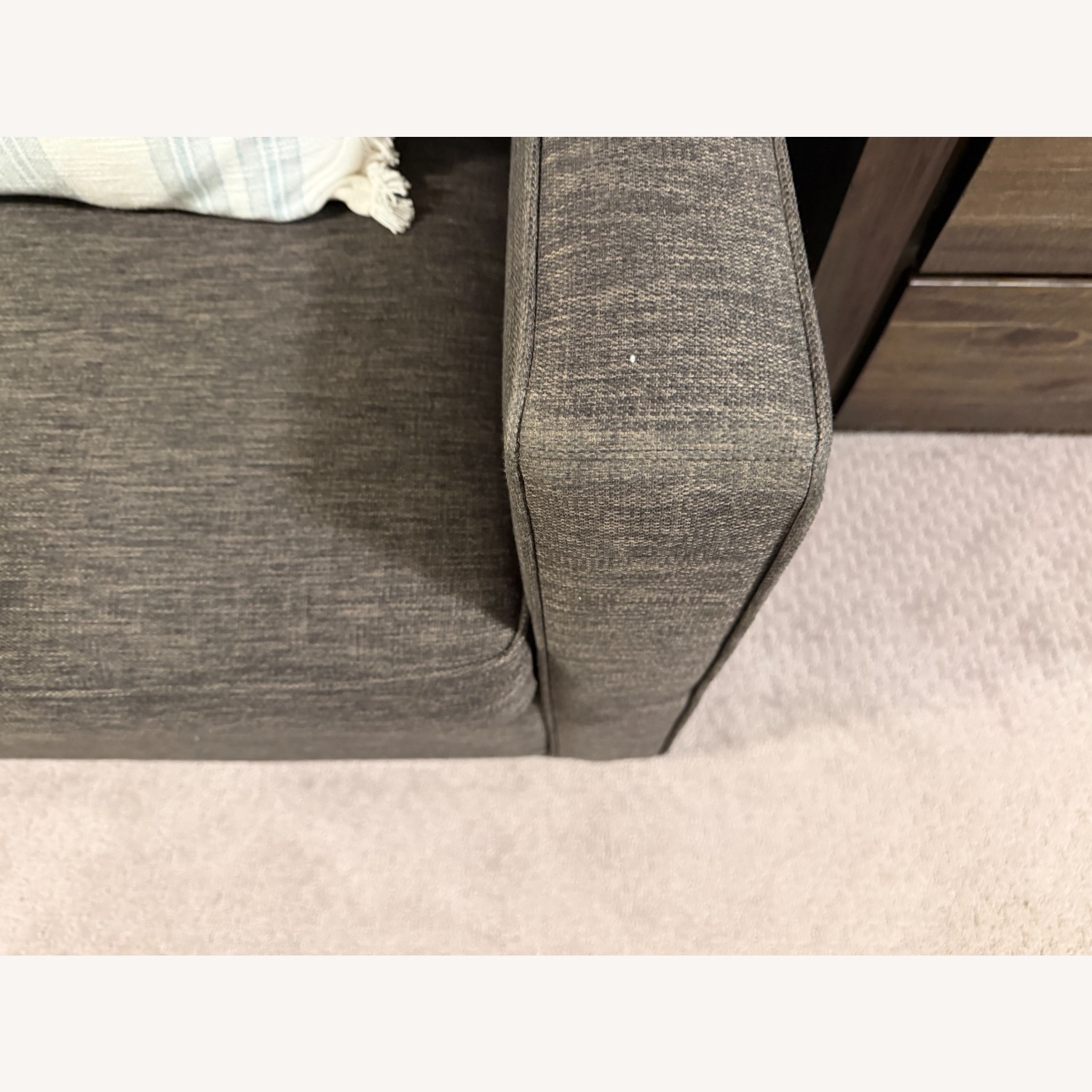 Crate & Barrel Dark Gray 5 Piece Sectional - image-3