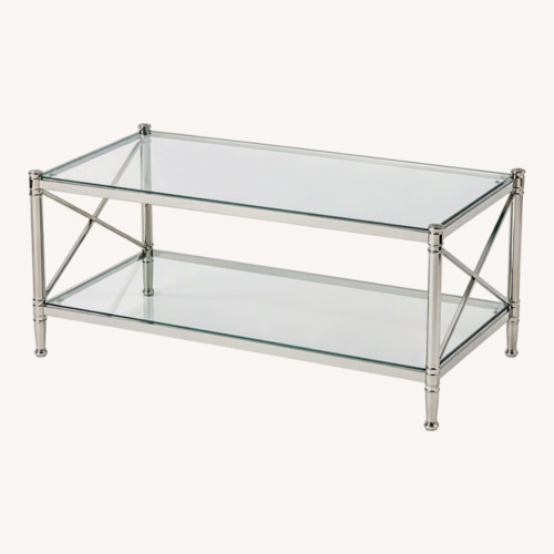 Used Ethan Allen Jocelyn Glass Table for sale on AptDeco