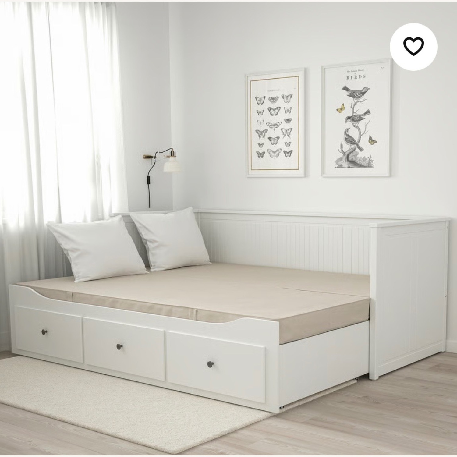 IKEA Brimnes White Wood Daybed - image-3