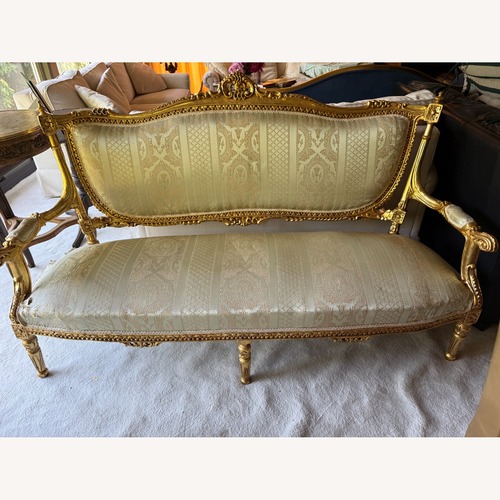 Used Vintage Gold Couch for sale on AptDeco