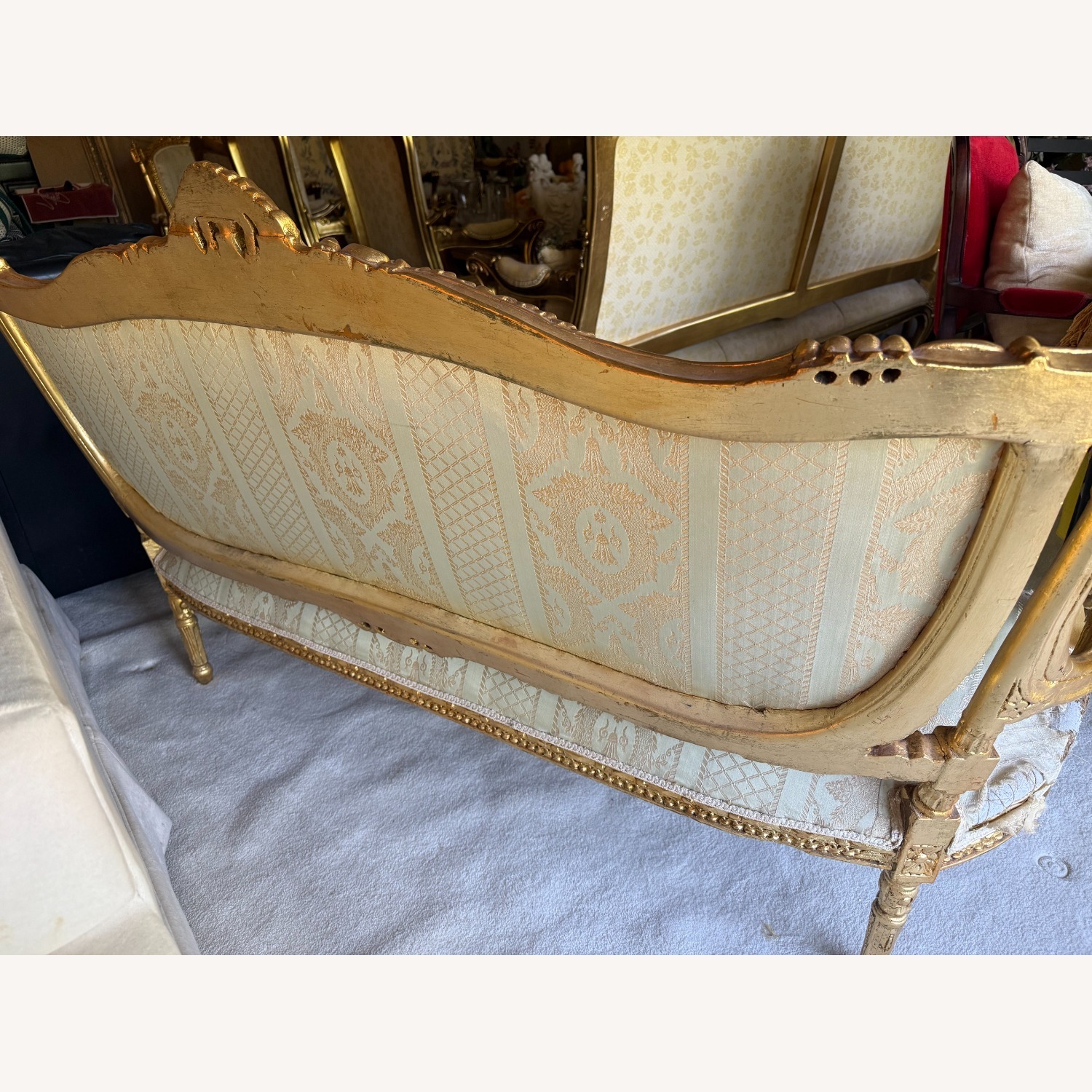 Vintage Gold Couch - image-2