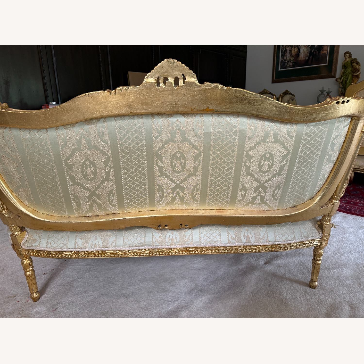 Vintage Gold Couch - image-3