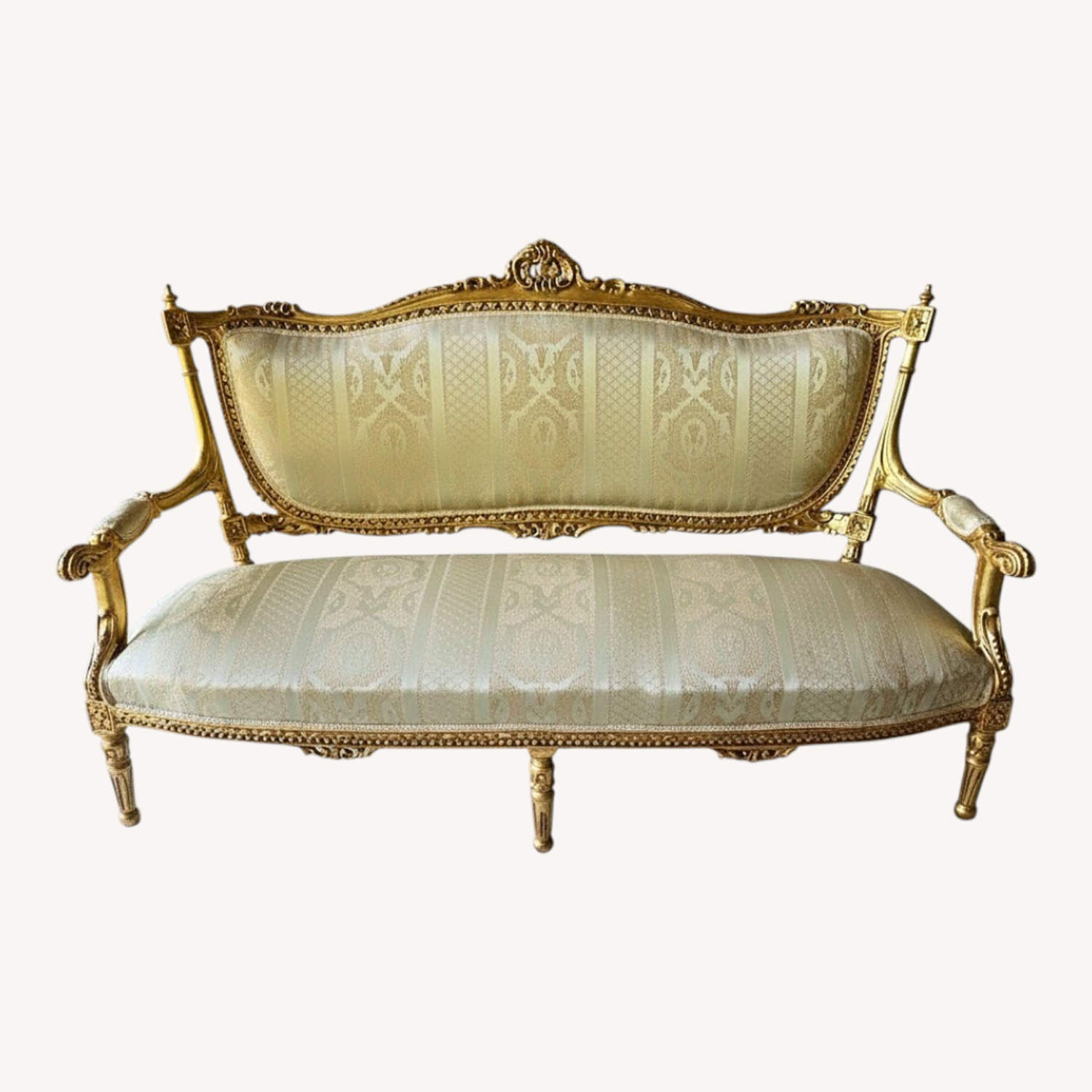 Vintage Gold Couch - image-0