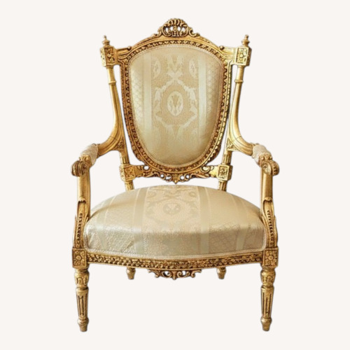 Used Vintage/Antique Finds Gold Armchair for sale on AptDeco