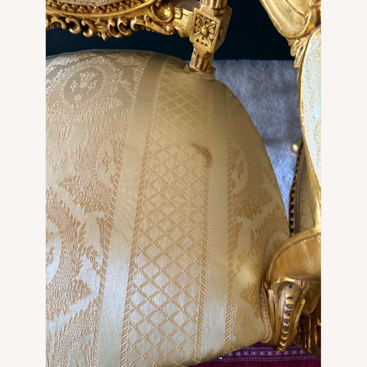 Vintage/Antique Finds Gold Armchair - image-5