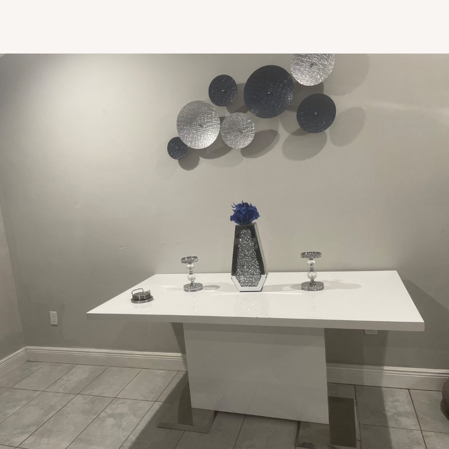 Modern White Table - image-3