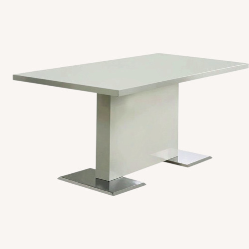 Used Modern White Table for sale on AptDeco