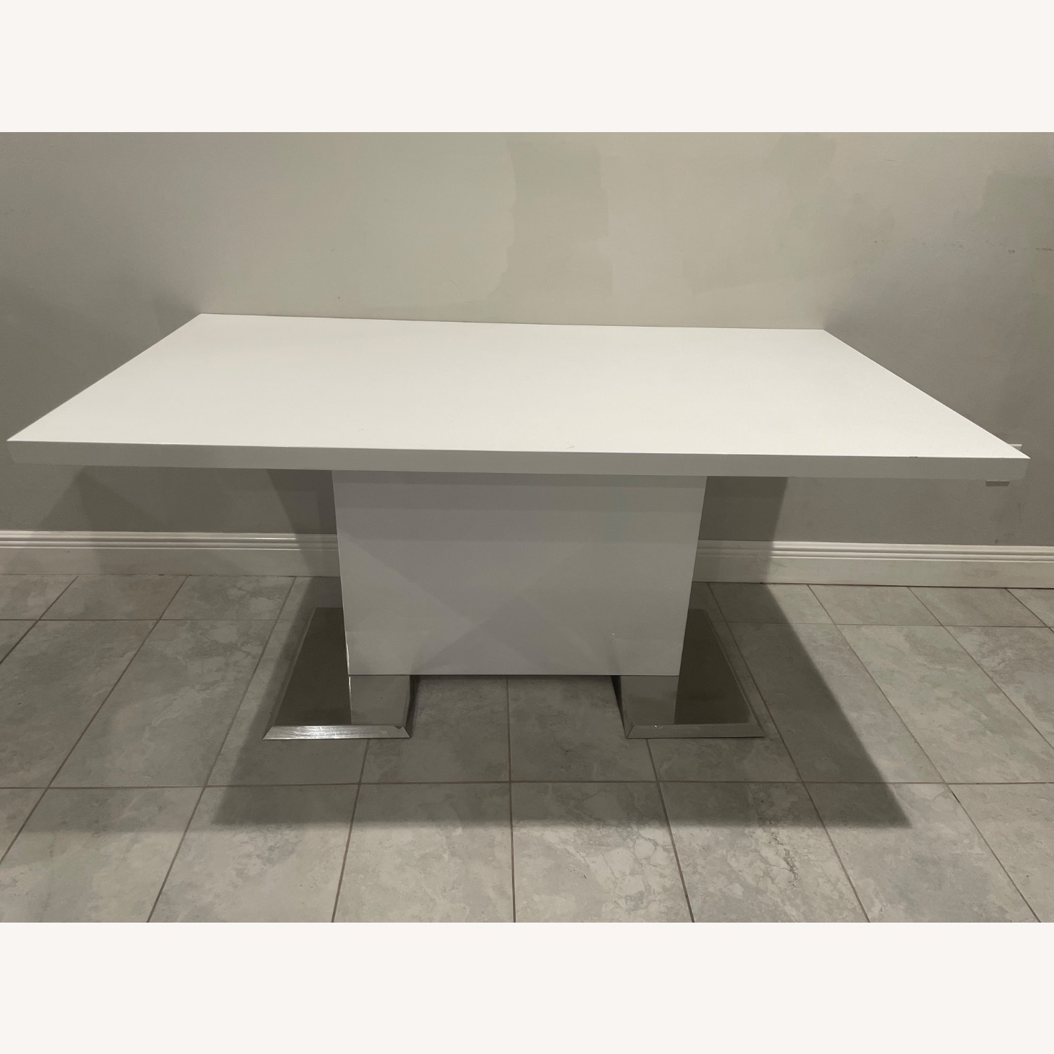Modern White Table - image-2