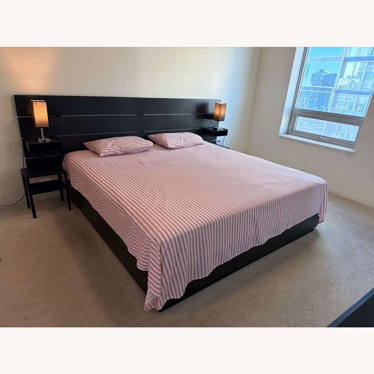 IKEA NORDLI Black King Bed - image-2
