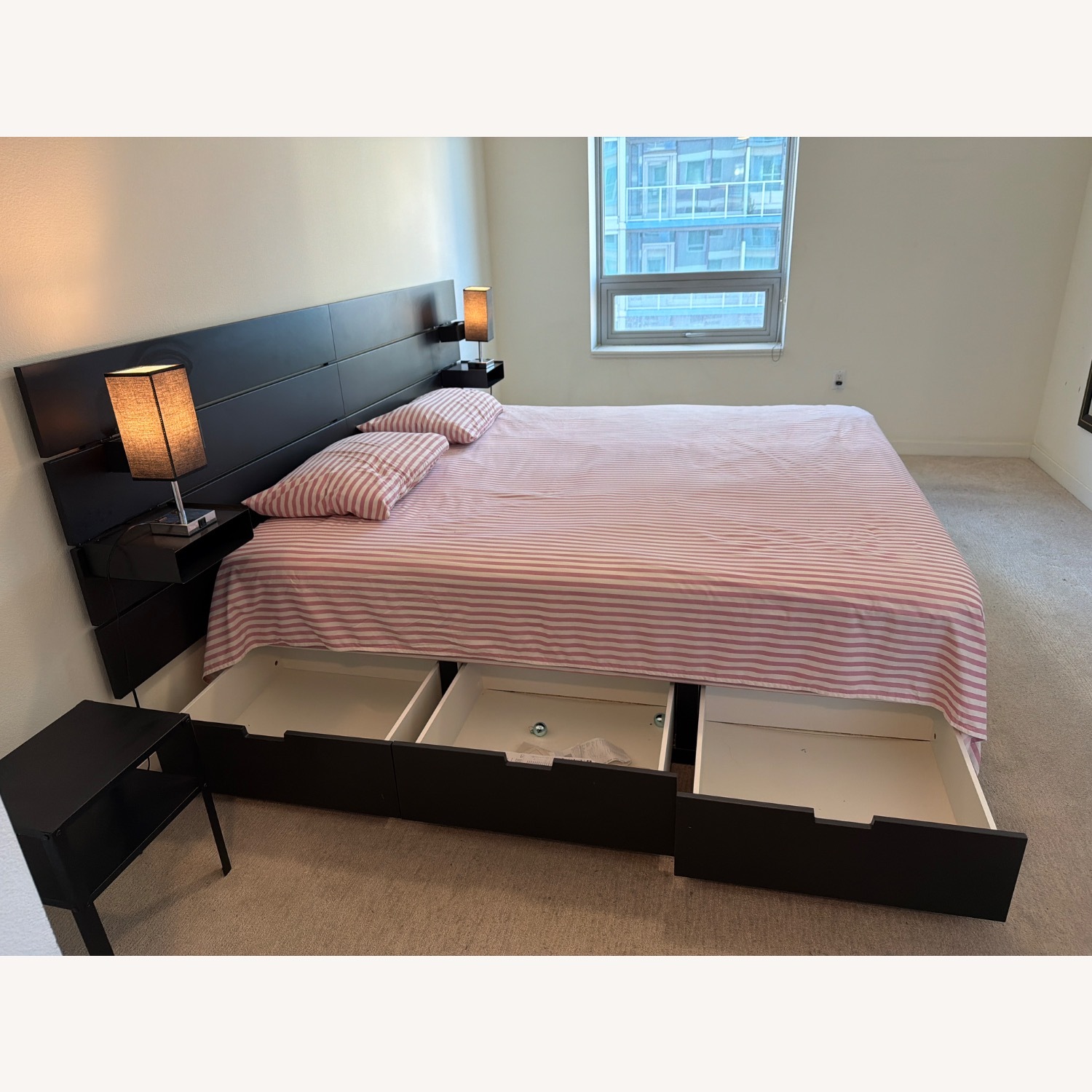 IKEA NORDLI Black King Bed - image-3