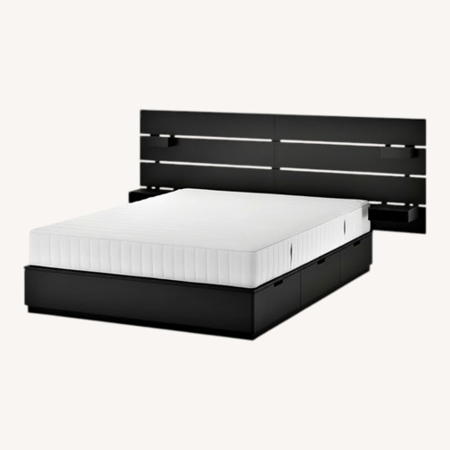 Used IKEA NORDLI Black King Bed for sale on AptDeco