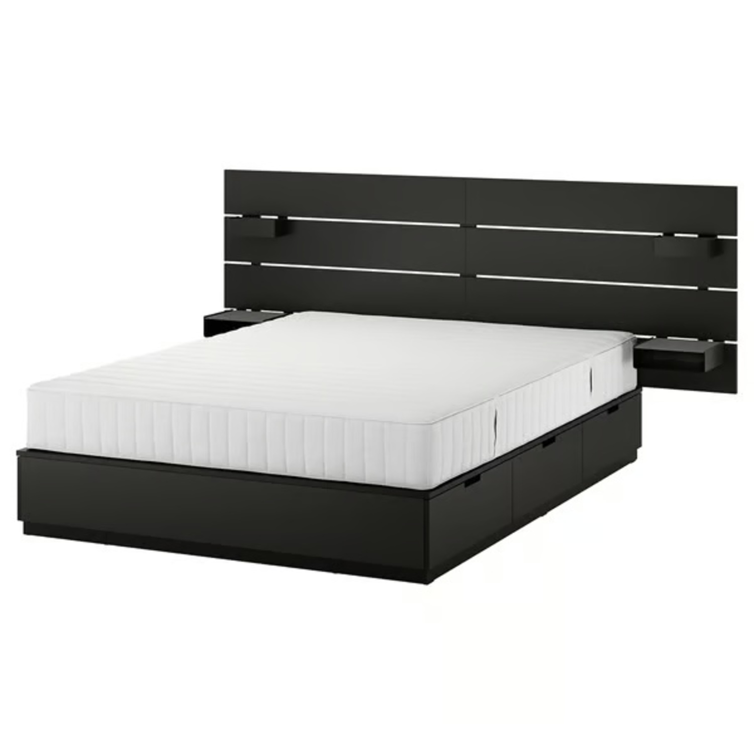 IKEA NORDLI Black King Bed - image-7