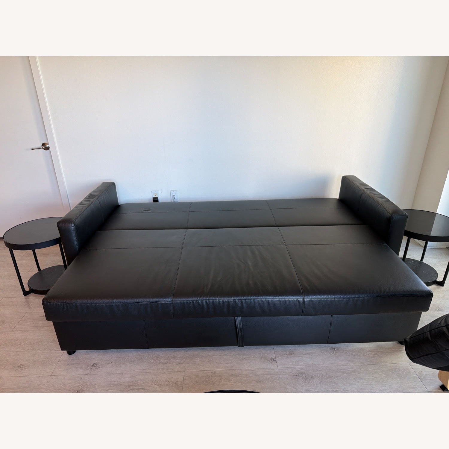 IKEA Black Sleeper Sofa - image-11