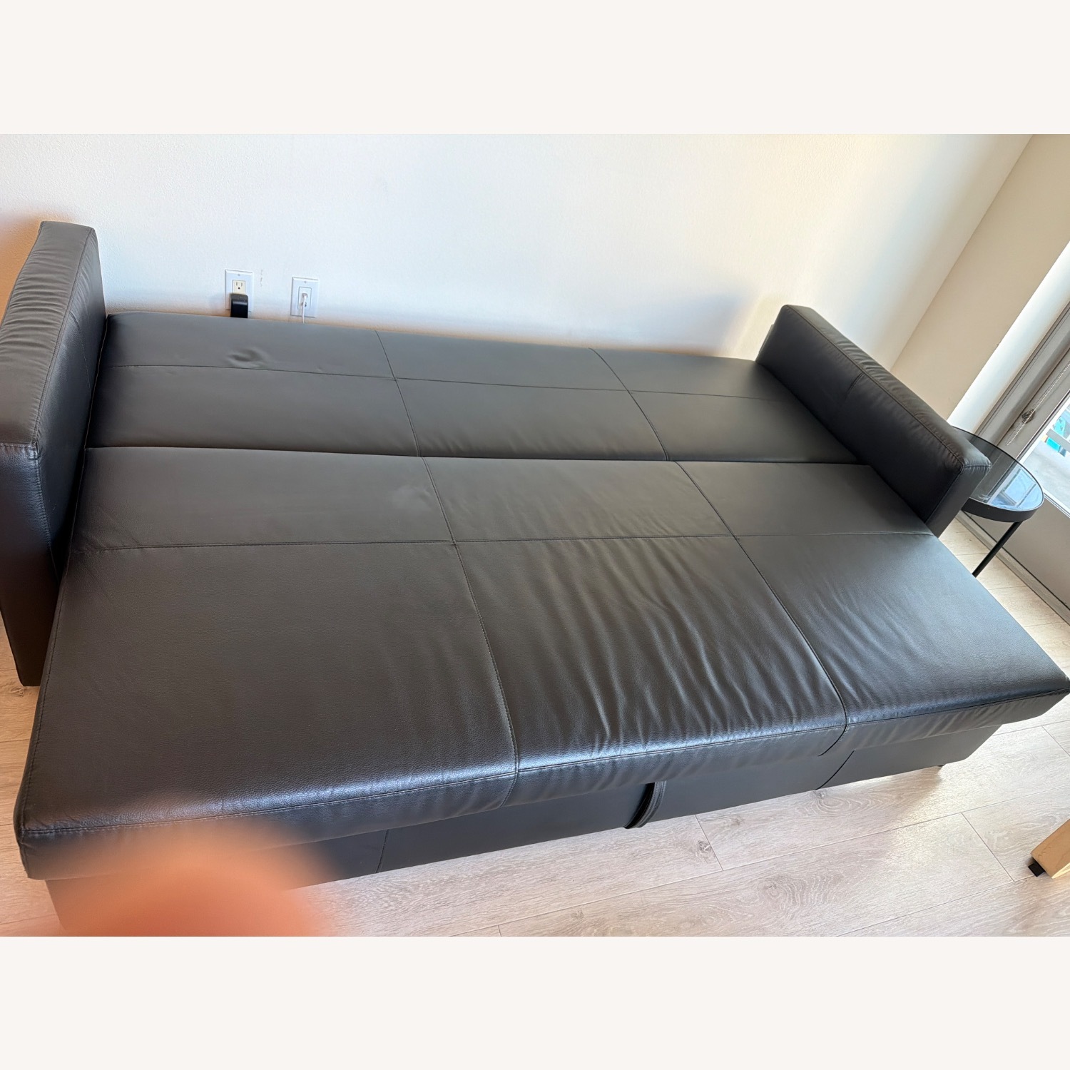 IKEA Black Sleeper Sofa - image-9