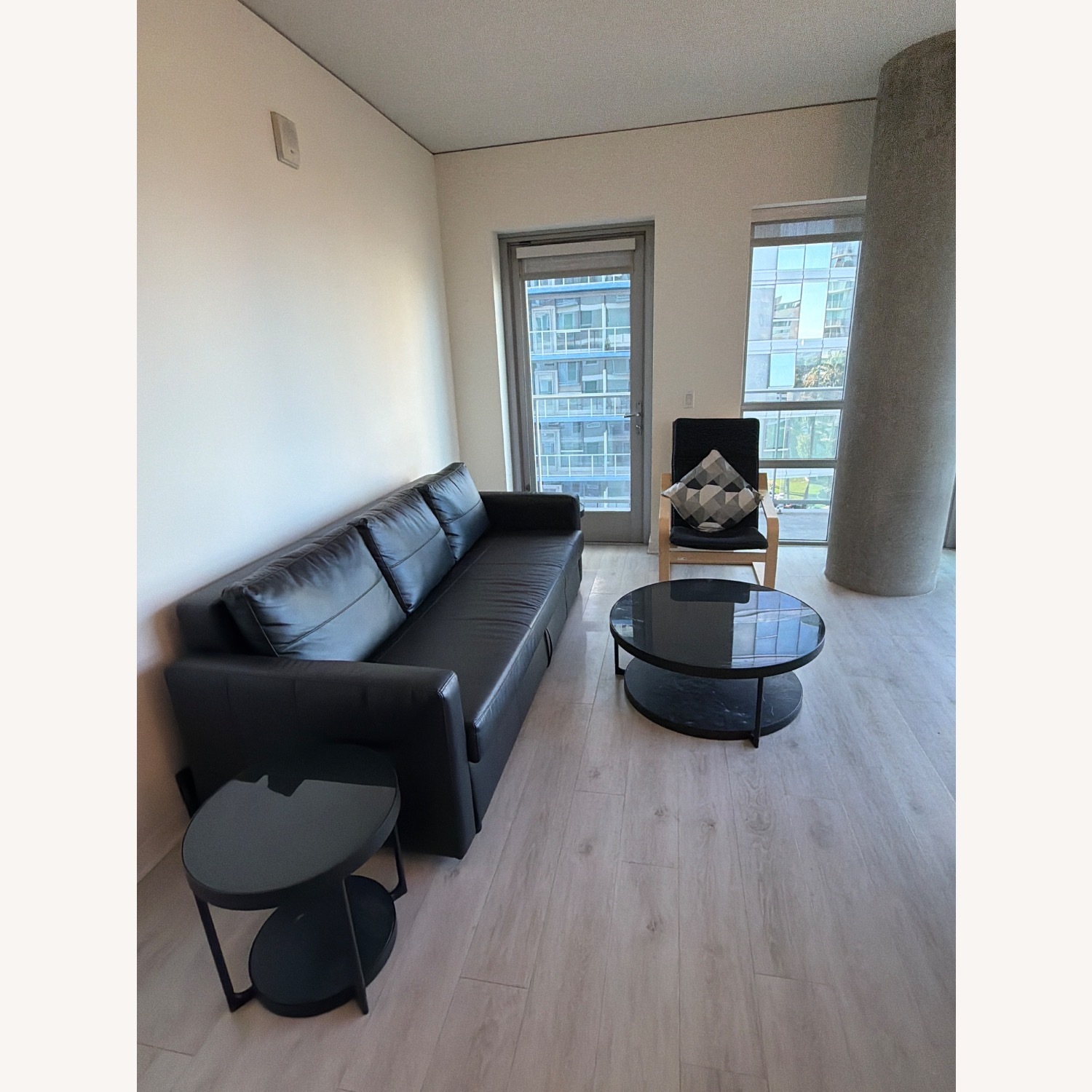 IKEA Black Sleeper Sofa - image-2