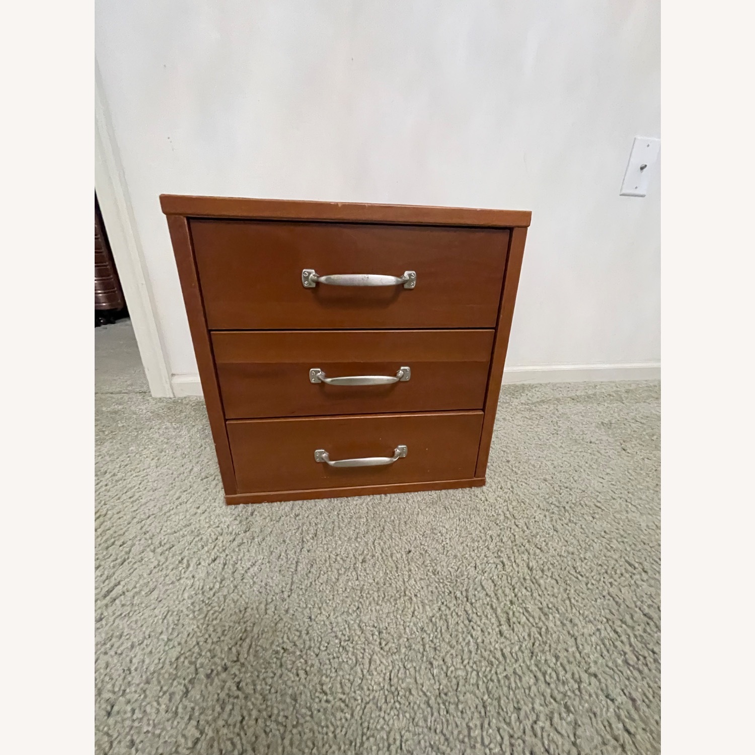 Wood Nightstand - image-2