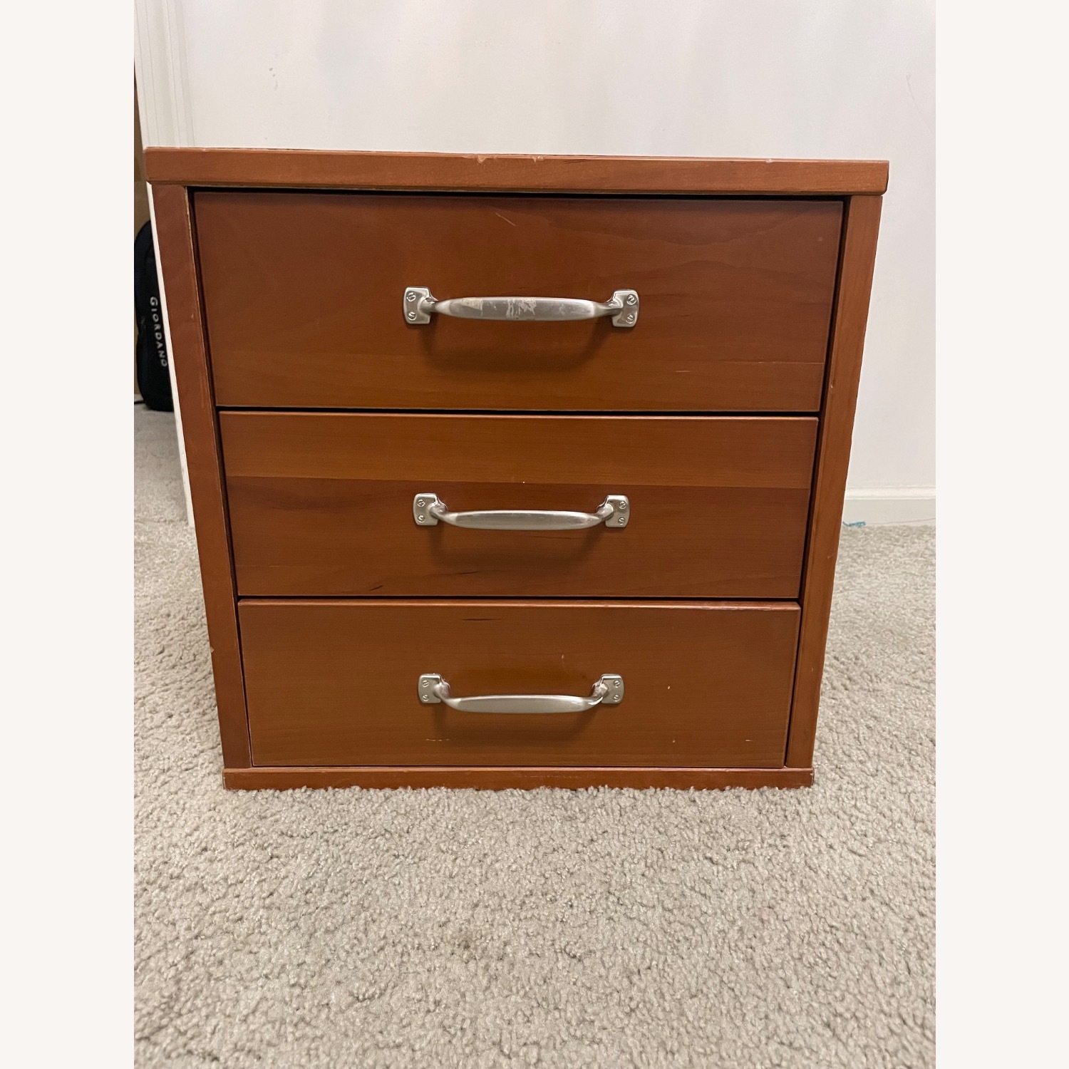Wood Nightstand - image-1