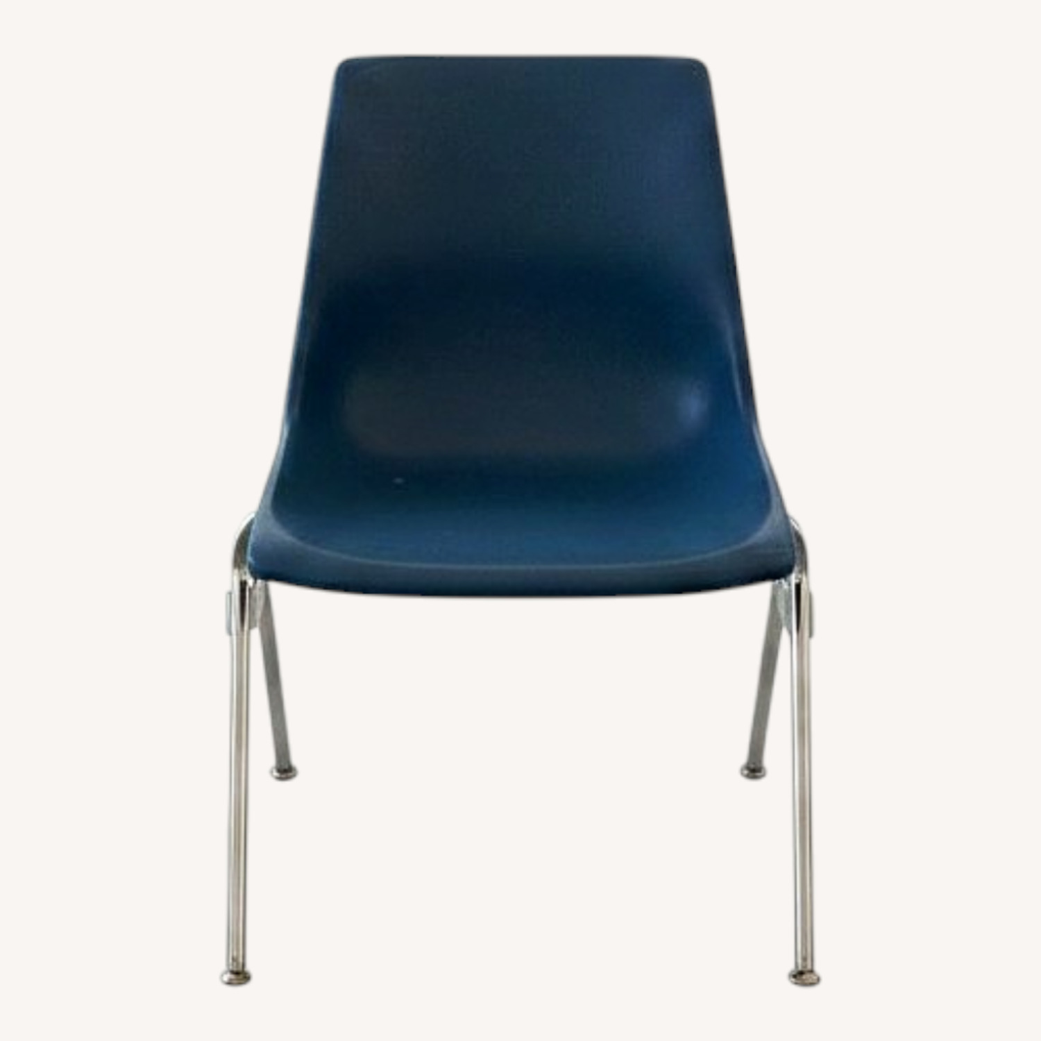 Krueger Blue Vintage Plastic Shell Stacking Chairs - image-0