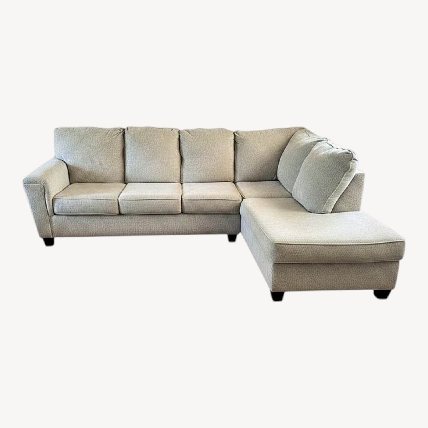 Ashley Furniture Natural Fabric Chaise Lounge - image-0