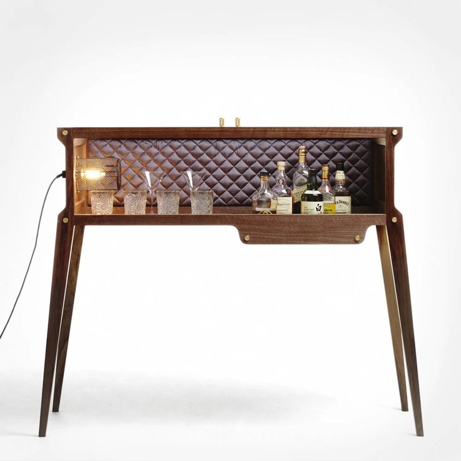 Buster and Punch American Walnut Whisky Bar - image-29