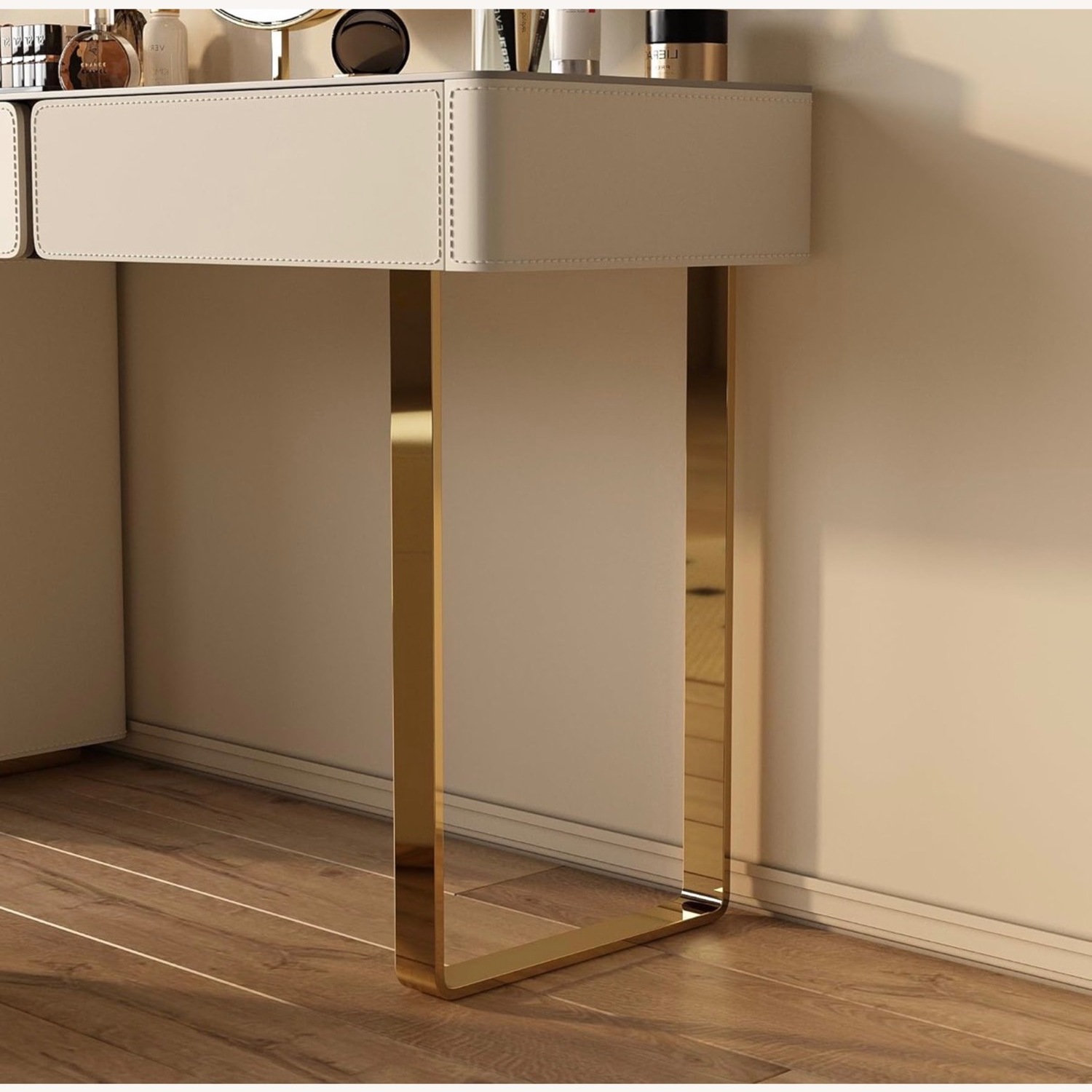 Natural Leather Changing Table - image-3