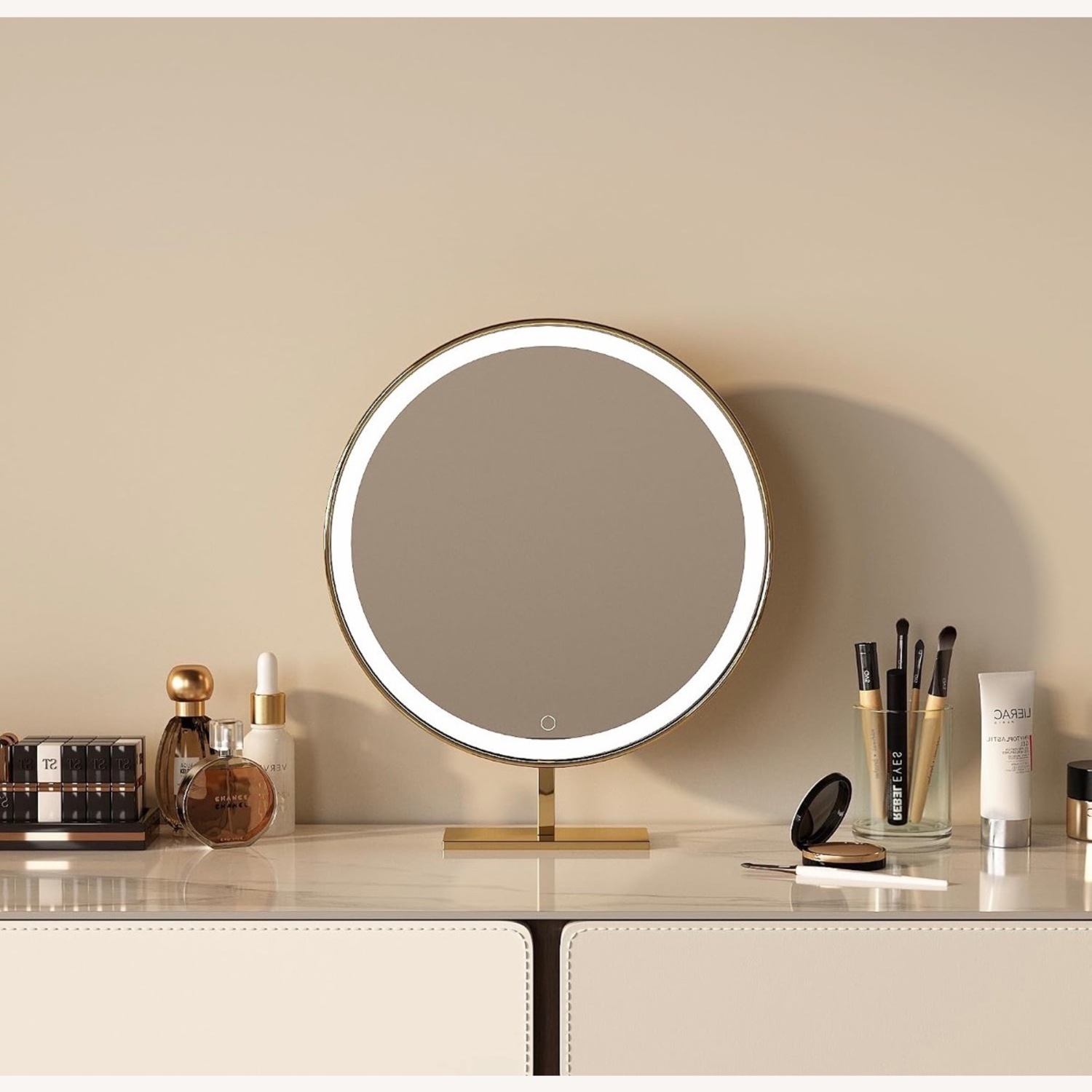 Natural Leather Changing Table - image-1
