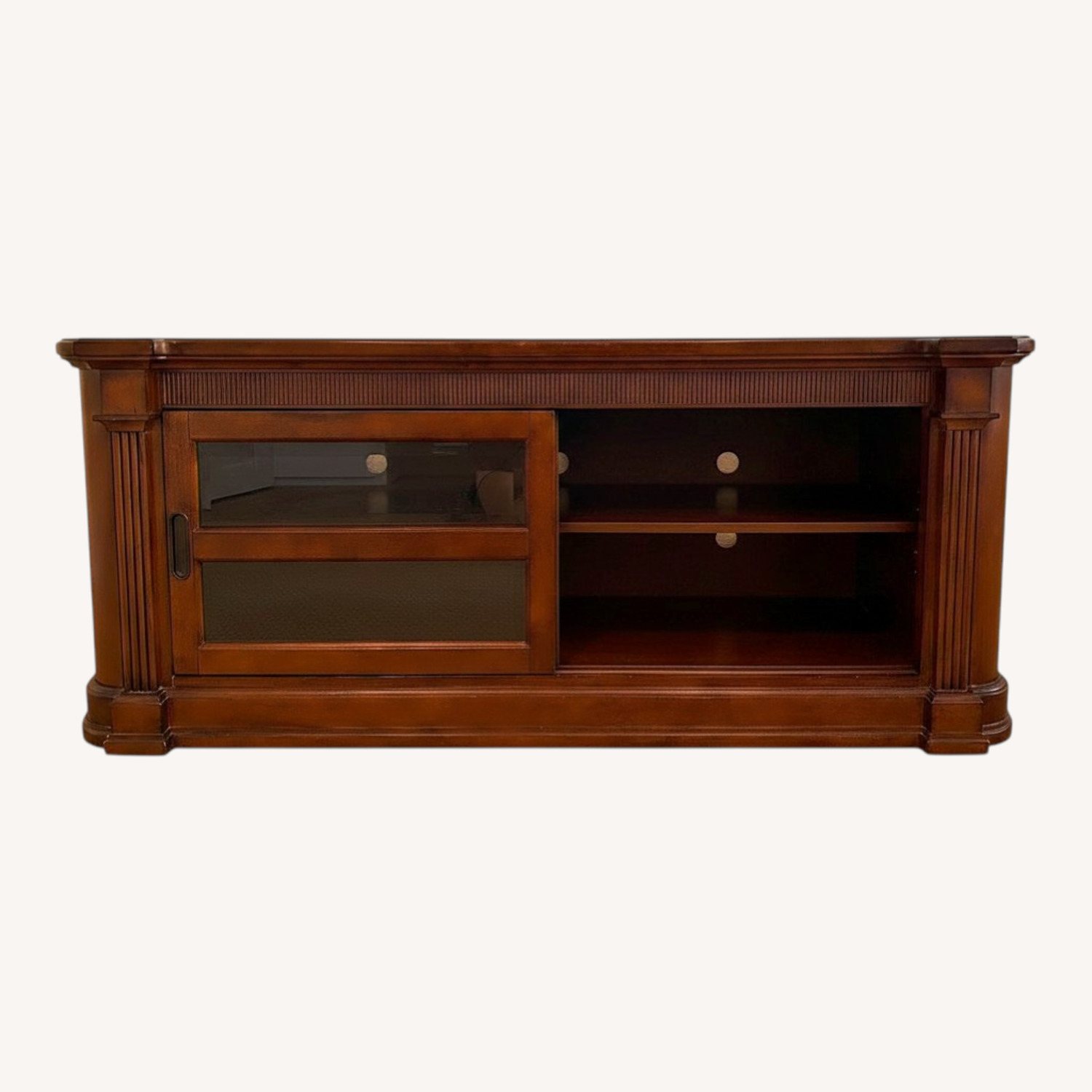 Bassett Elway Dark Brown Wood Media Storage - image-0