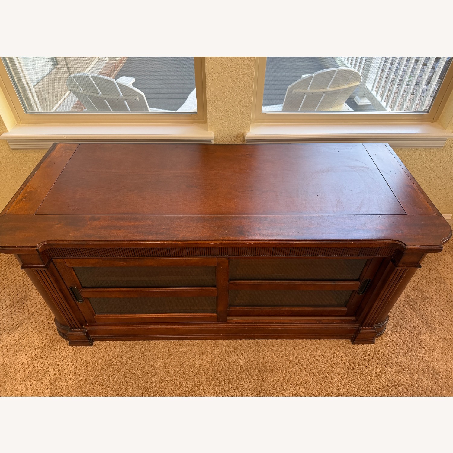 Bassett Elway Dark Brown Wood Media Storage - image-2