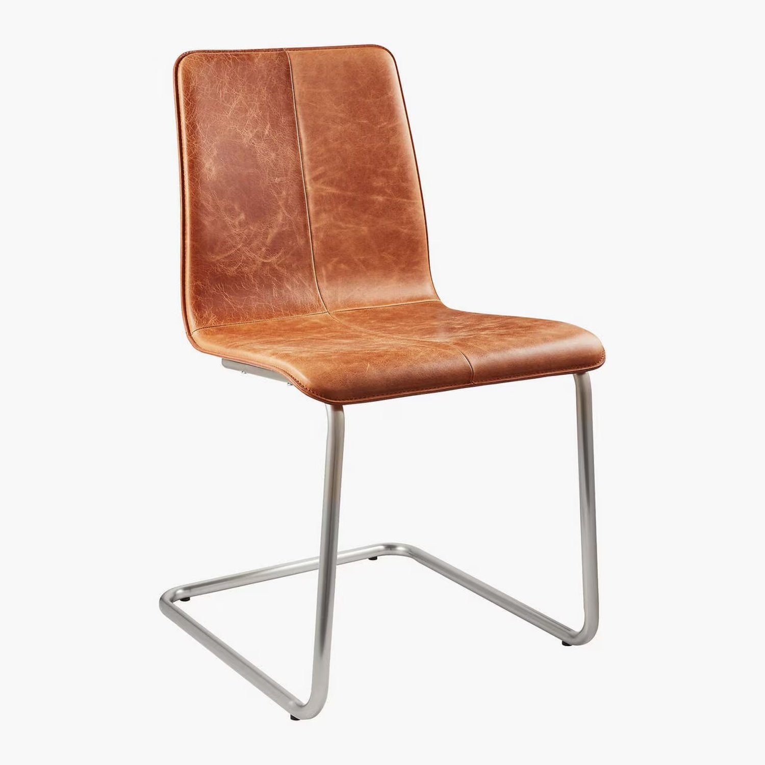 CB2 Light Brown Pony Leather Chair - image-6