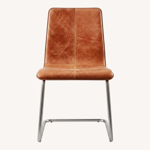 Used CB2 Light Brown Pony Leather Chair for sale on AptDeco