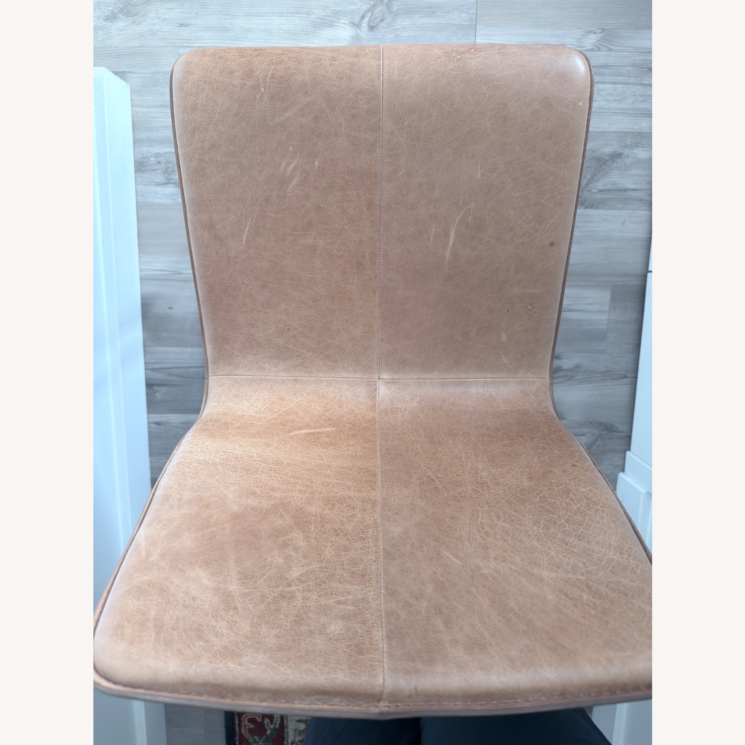 CB2 Light Brown Pony Leather Chair - image-1