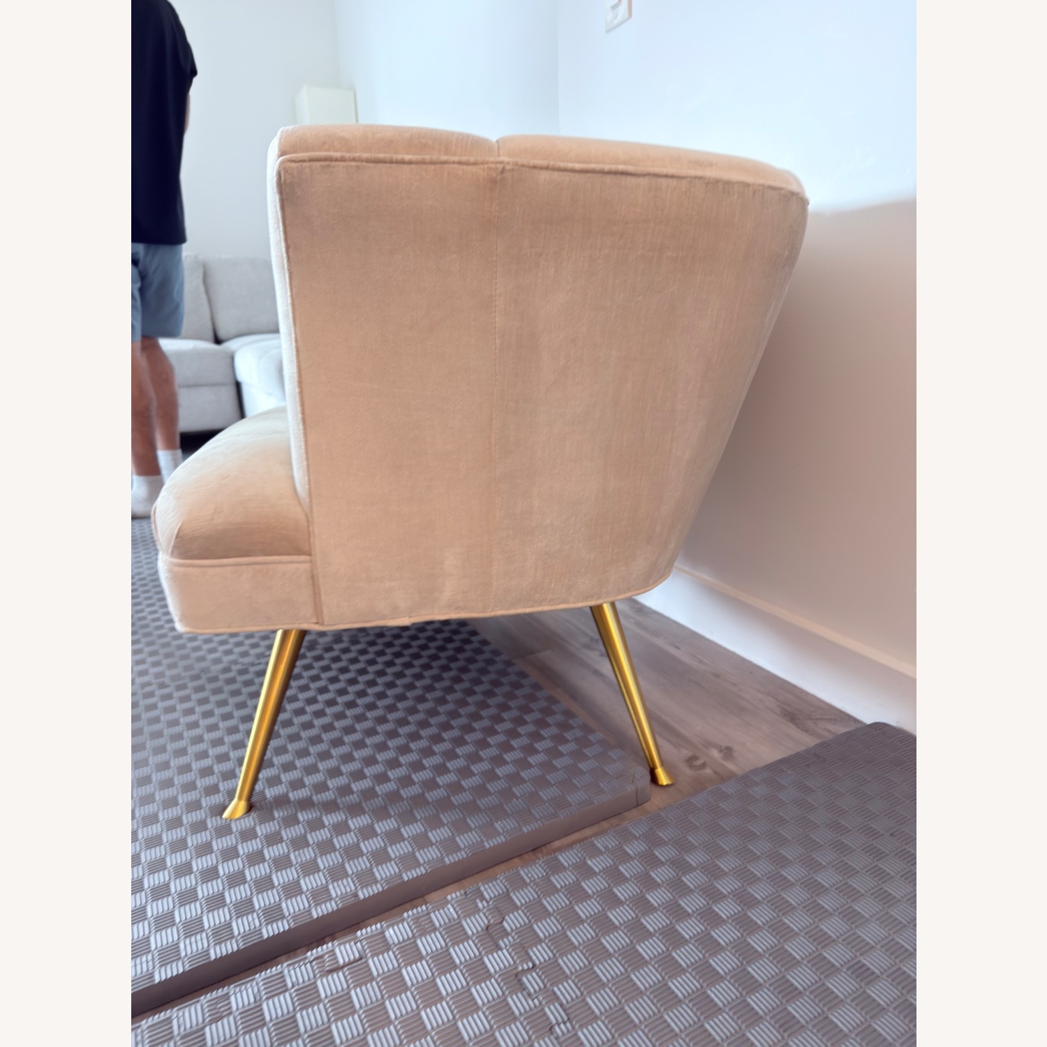 Anthropologie Tulip White Accent Chair - image-2