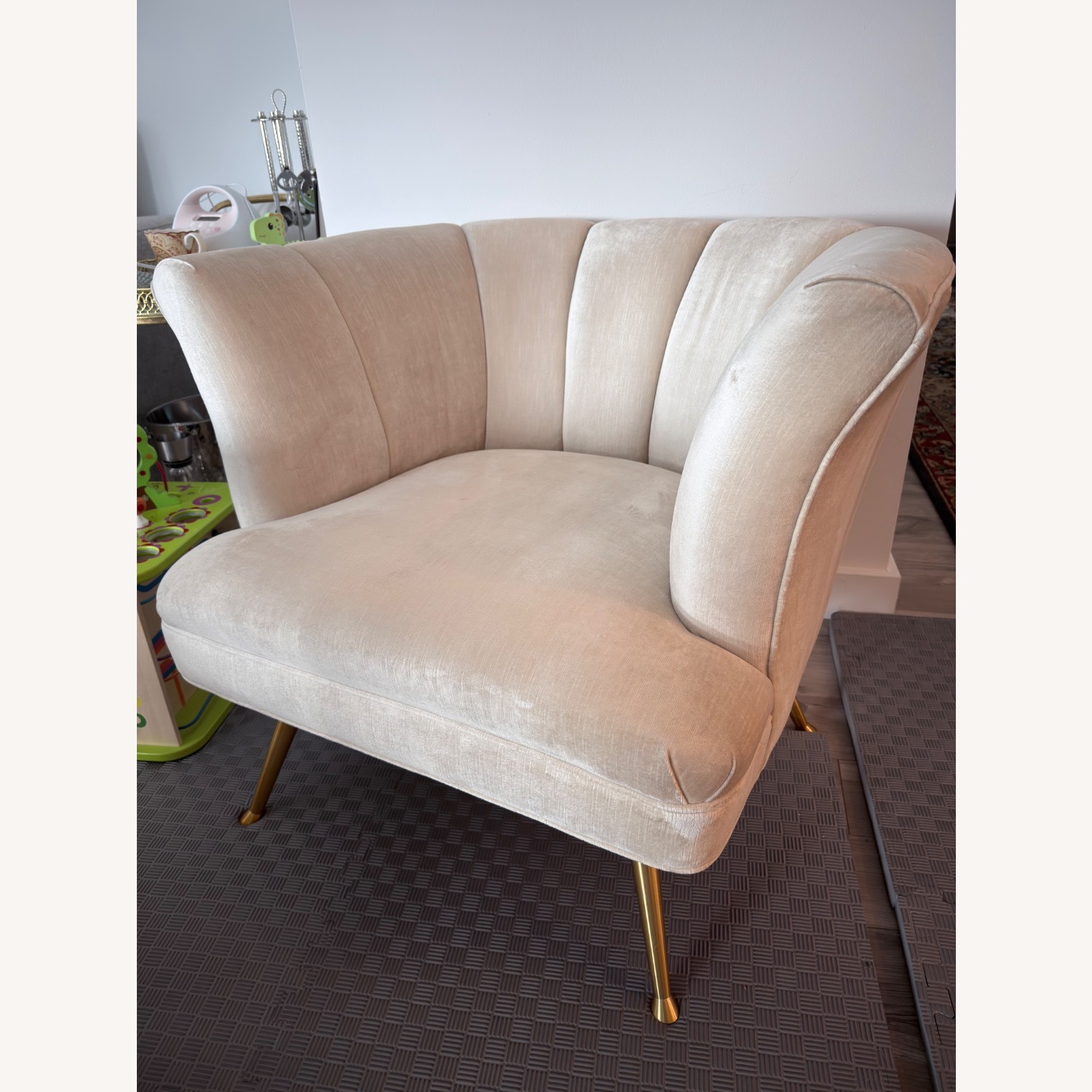 Anthropologie Tulip White Accent Chair - image-5