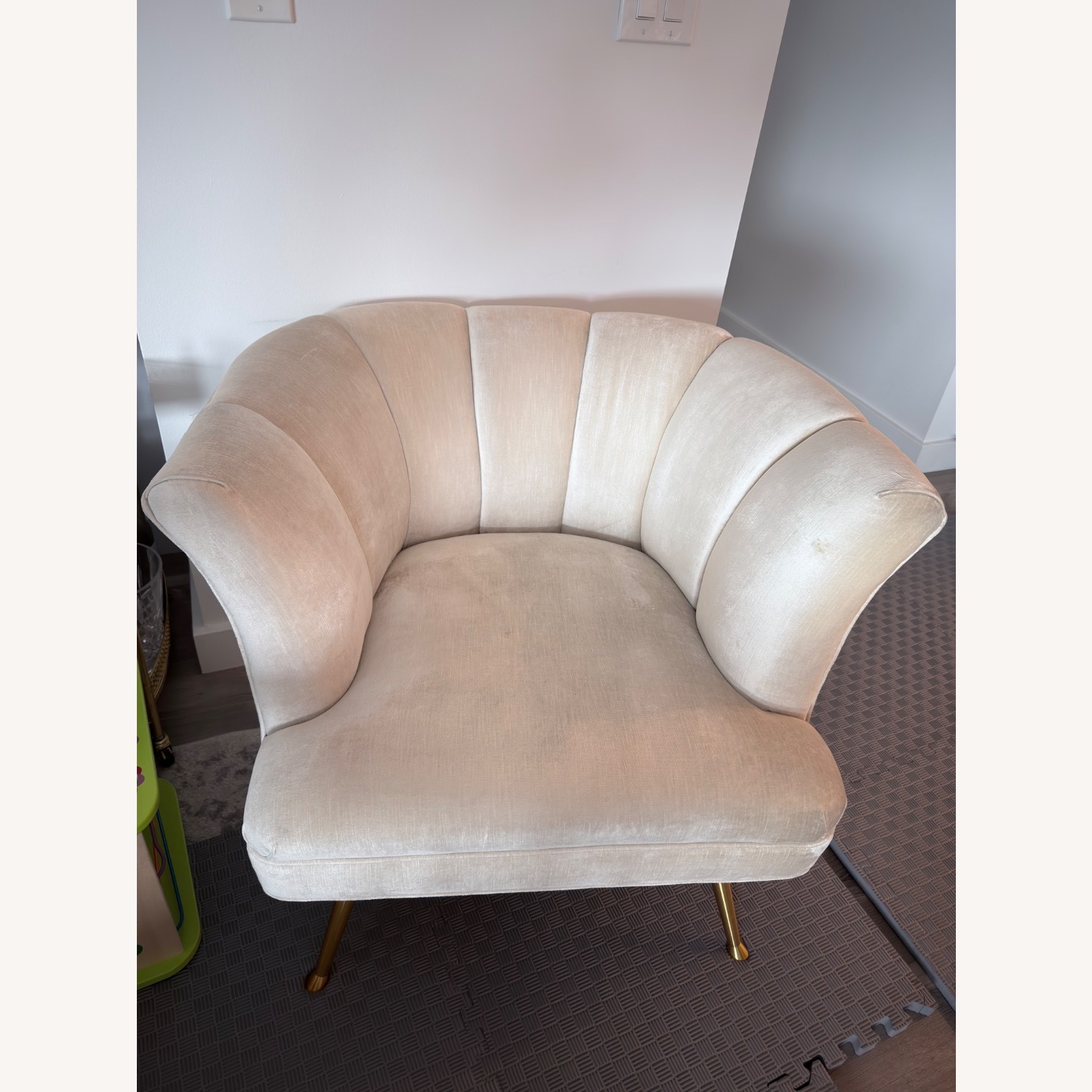 Anthropologie Tulip White Accent Chair - image-6