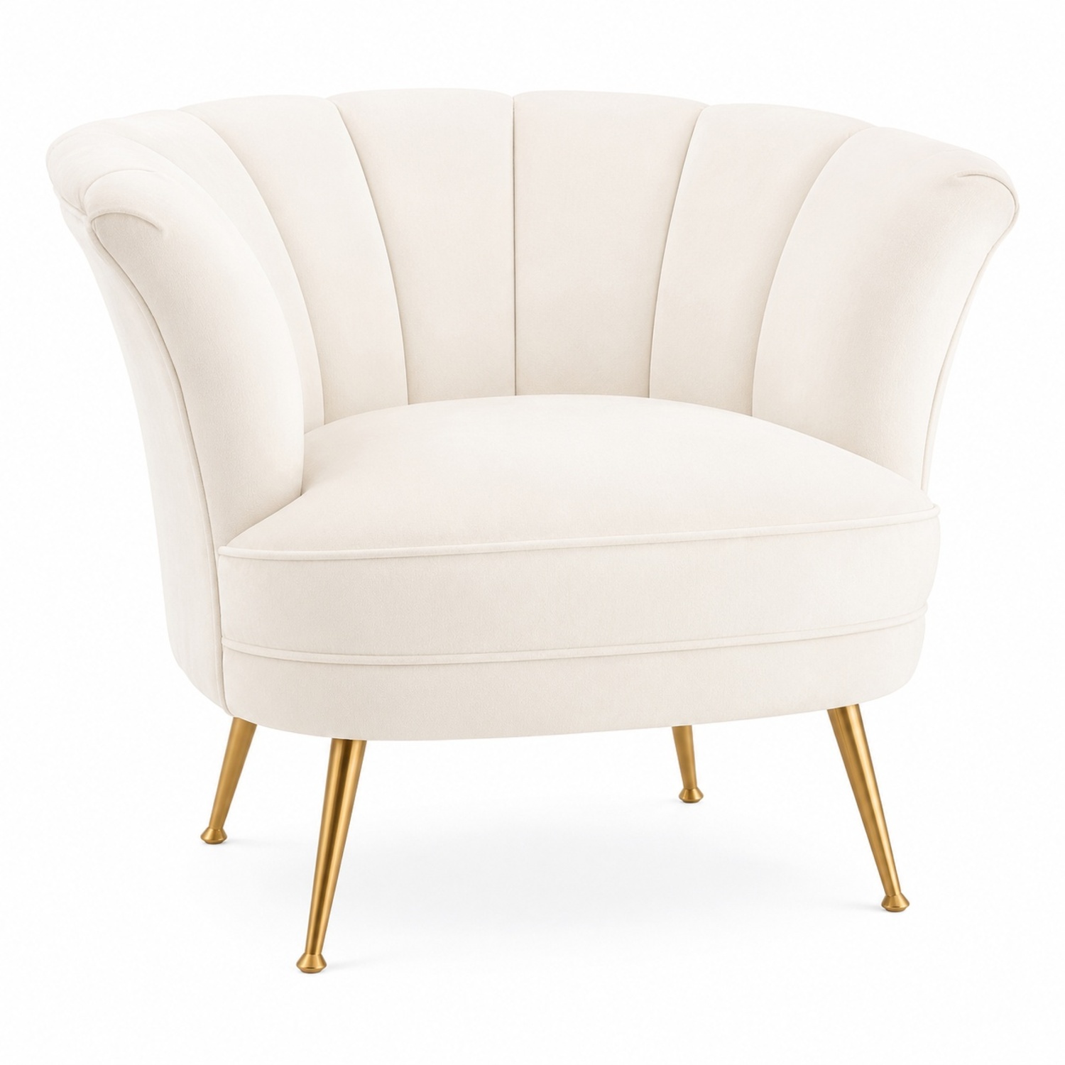 Anthropologie Tulip White Accent Chair - image-9